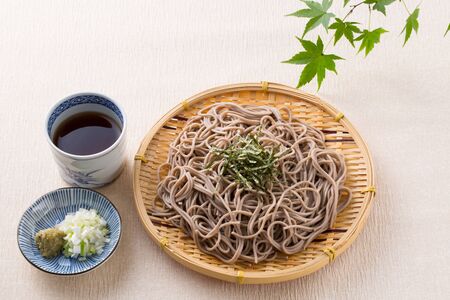 they eat sobaの写真素材