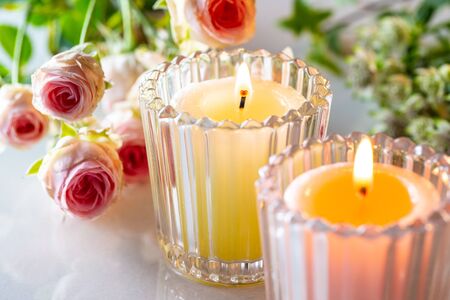 Scented candlesの写真素材