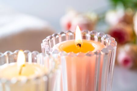 Scented candlesの写真素材