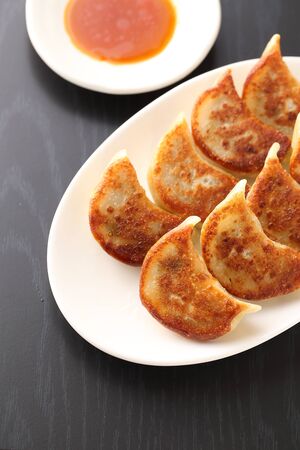 Eat dumplingsの写真素材