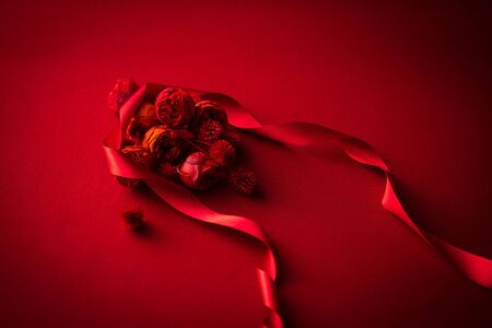 Roses and Ribbonsの写真素材