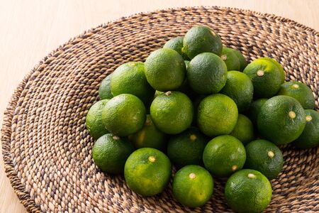 Japanese fruits, sudachiの写真素材