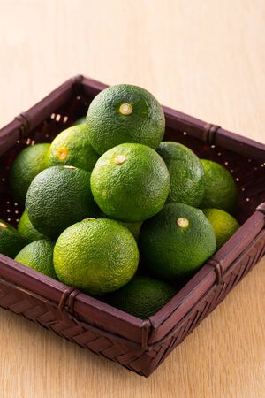Japanese fruits, sudachiの写真素材