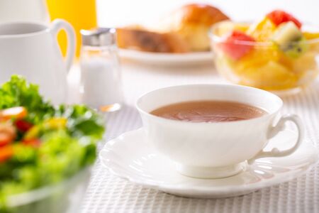 Drinking teaの写真素材