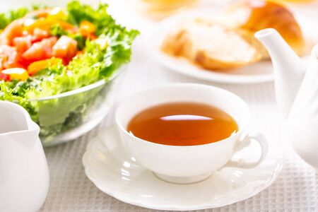 Drinking teaの写真素材
