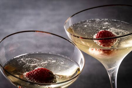 Toasted with champagneの写真素材