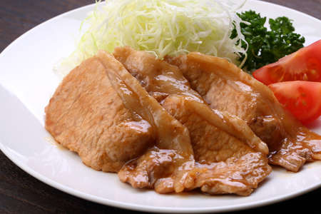 Ginger grilled porkの写真素材