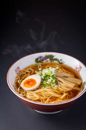 Japanese Soy Sauce Ramenの写真素材