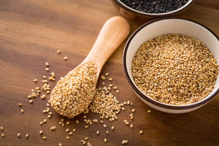 Sesame on the tableの写真素材