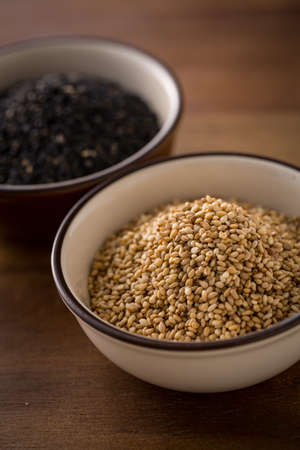 Sesame on the tableの写真素材