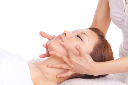 A woman who receives estheticsの写真素材