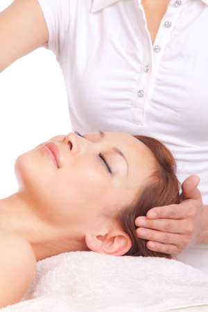 A woman who receives estheticsの写真素材