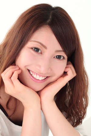 Smiling young girlの写真素材