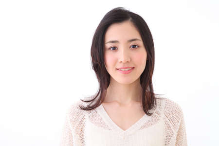 Young woman who cares for skinの写真素材