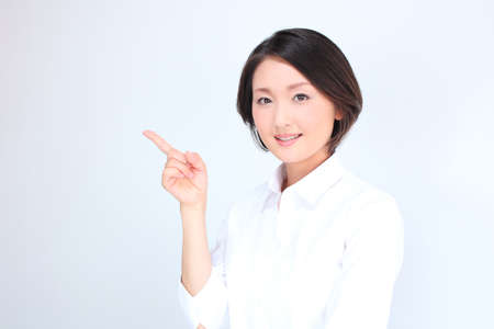 Woman in call centerの写真素材