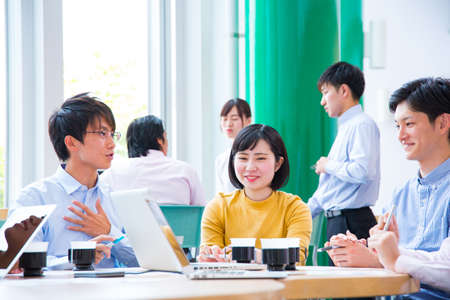 Young employees meeting at the company