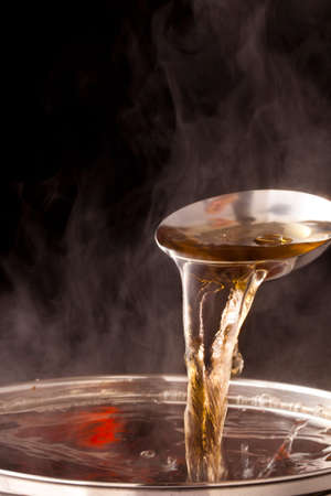 Traditional Japanese soup stockの写真素材