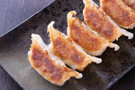 Eat dumplingsの写真素材