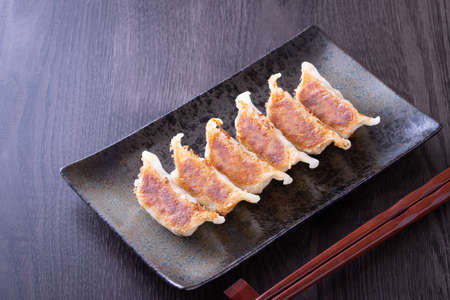 Eat dumplingsの写真素材