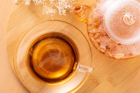 Herb Tea - Rose Redの写真素材