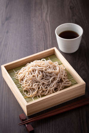 Eat Japanese Zaru Sobaの写真素材