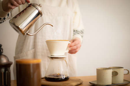 Enjoy coffee on holidayの写真素材