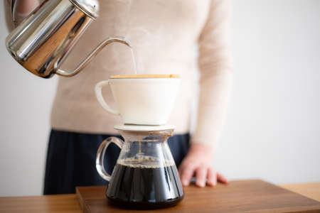 Enjoy coffee on holidayの写真素材