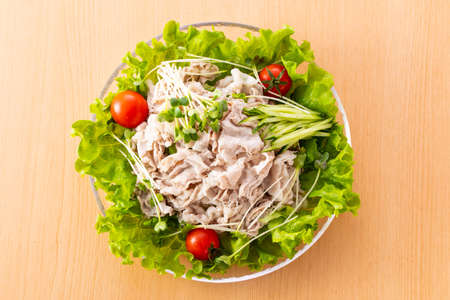 Cold shabu of porkの写真素材