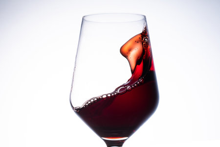Swaying Red Wineの写真素材