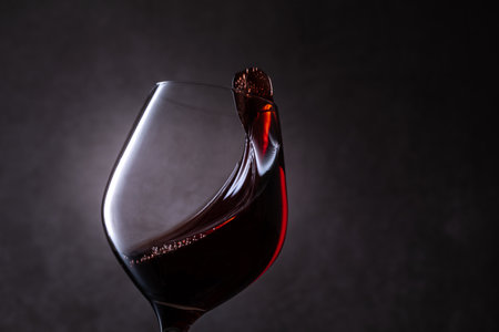 Swaying Red Wineの写真素材