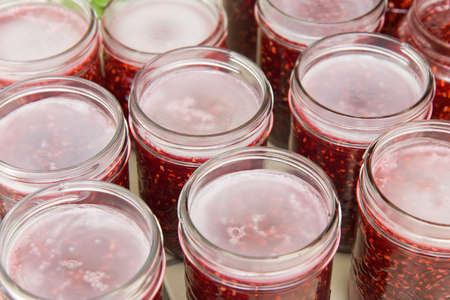 Preserves sealed with waxの写真素材