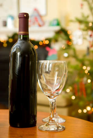 Festive spirit at Christmasの写真素材