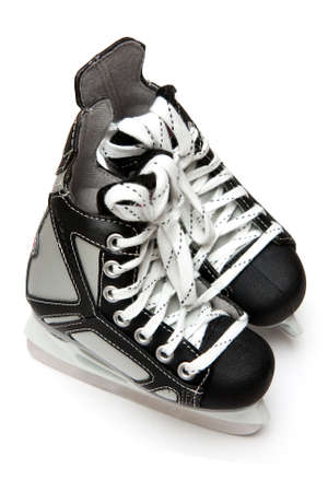 Ice hockey skatesの写真素材