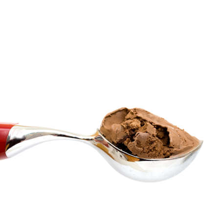 Chocolate ice cream scoopの写真素材