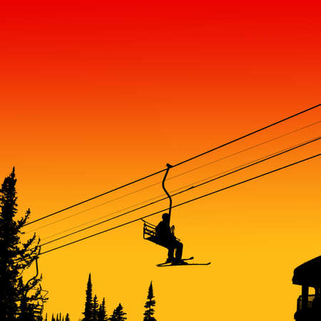 Ski liftの写真素材