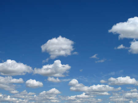 Blue sky and cloudsの写真素材