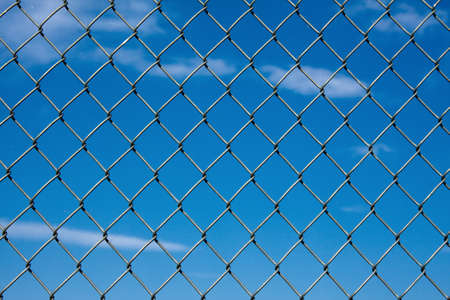 Chain link fenceの写真素材