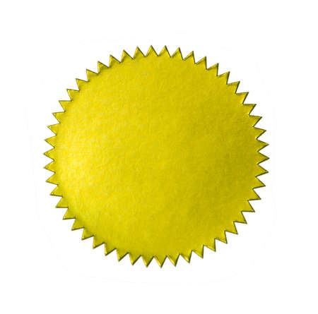 Gold stickerの写真素材