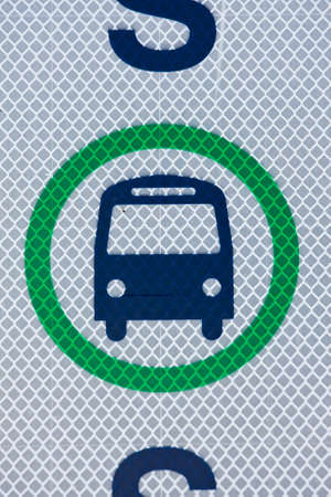 Bus stop signの写真素材