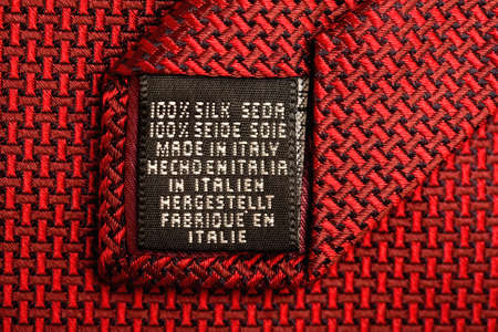 Dry clean only garment instructionsの写真素材