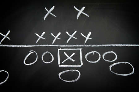 Football playbookの写真素材