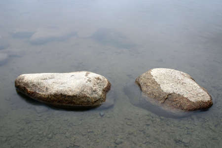 Stones in waterの写真素材