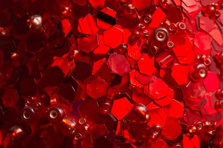 Red Christmas backgroundの写真素材