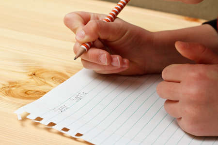 Christmas wish listの写真素材