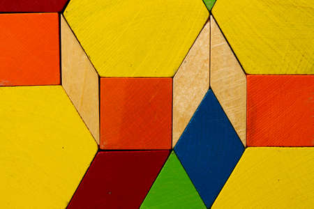 Wooden mosaicの写真素材