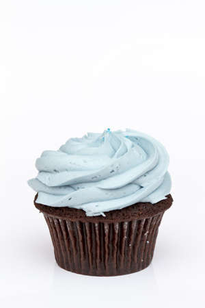 Blue cupcakeの写真素材
