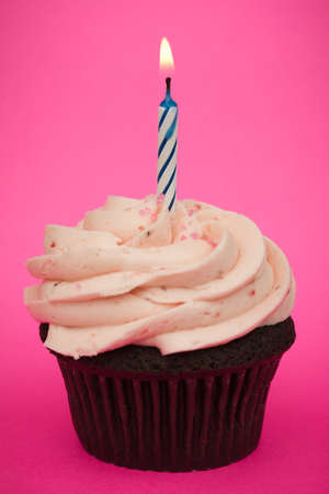 Birthday cupcakeの写真素材