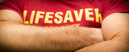 Lifesaver or lifeguardの写真素材