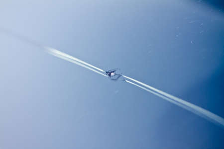 Chip in windshieldの写真素材