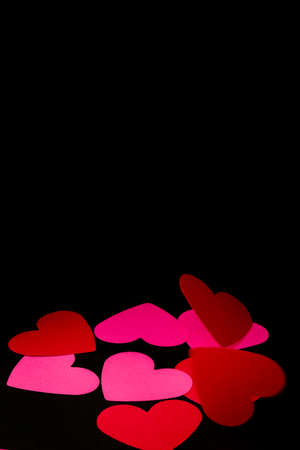 Falling heartsの写真素材